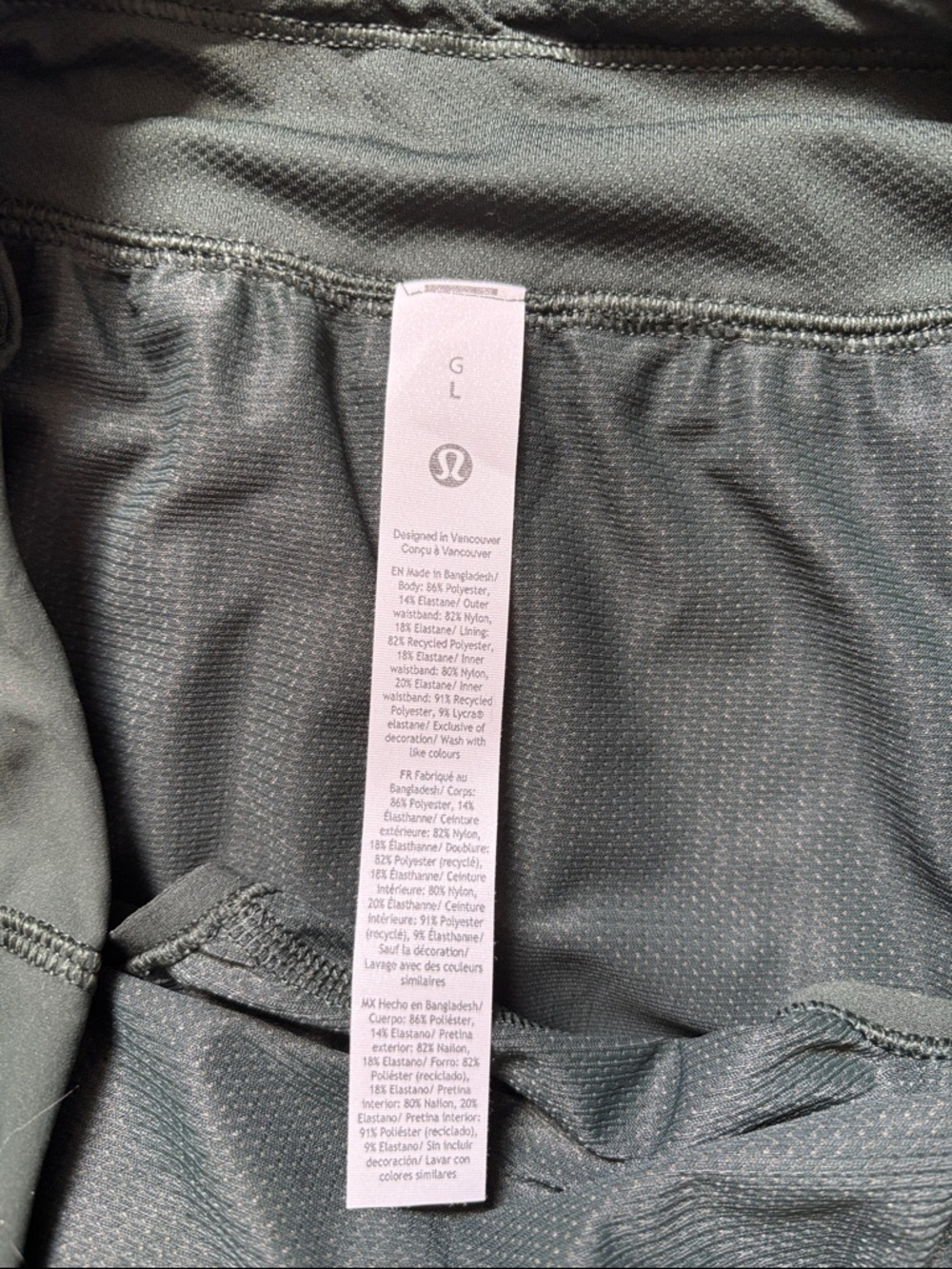 LULULEMON FAST AND FREE HIGH RISE SPLIT SHORTS 3” in RAINFOREST GREEN SZ L NWT - Picture 6 of 6